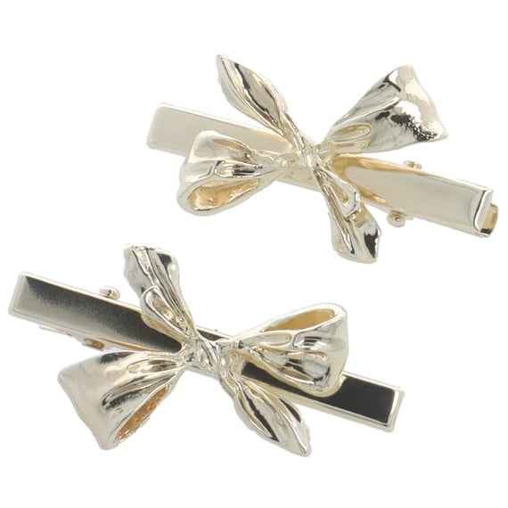 Hair Clips Metal Gold