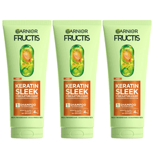 Keratin Sleek Shampoo Trio für glattes Haar