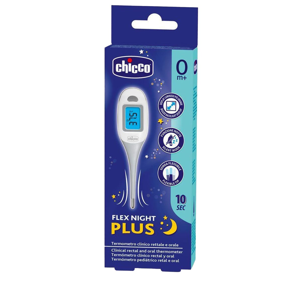 Digital Paediatric Thermometer Flex Night Plus