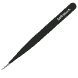 Pincette Professionnelle Soft Touch - pointue, noire