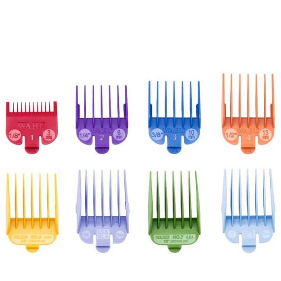 Plastic Attachable Comb Set Coloured