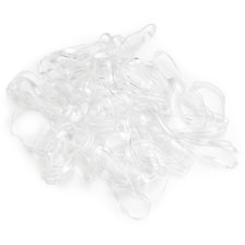 Mini élastiques à cheveux en silicone transparent, 120 pièces