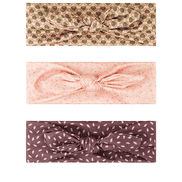 Baby hair bands, three-pack with bow, 3 pieces