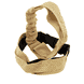 Bandeau de cheveux en raphia avec tissu
