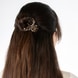 Acryl Haarnadel und Haarklemme - beigebraun marmoriert