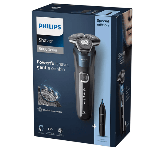 Philips Rasoir 5000 - Un rasage puissant. Préservant la peau. 