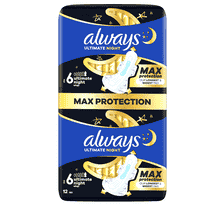 Binde Ultimate Night - Protection Maximale Avec Ailes Grand Pack - 12 pcs.
