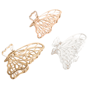 Filigree Butterfly Hair Clip - gold, rose gold, silver