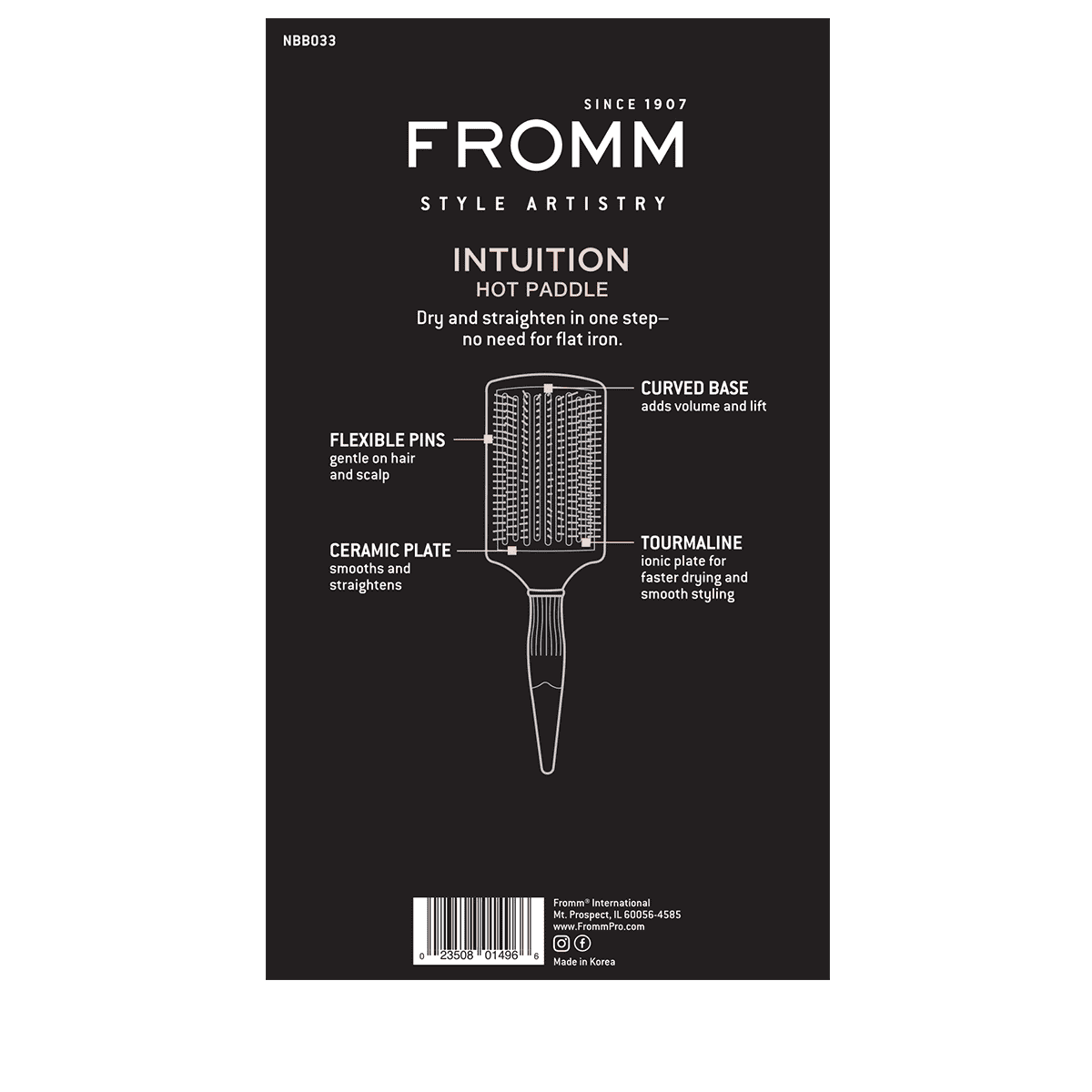 Fromm • Intuition Heisse Paddelbürste •