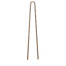 Forcine Professionali, Forma Di U, Nervate, 73 mm, 40 pz. - Bronzo