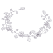 Accessori per capelli in stile boho, filo sottile, fatti a mano con perline e fiori