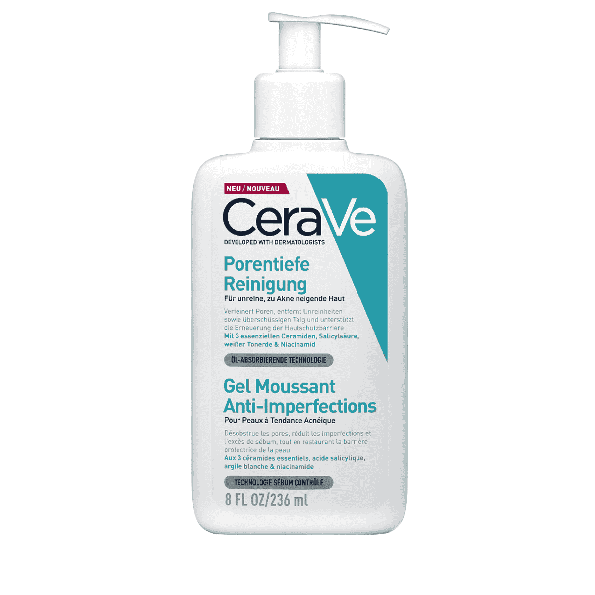 cerave porentiefe reinigung gel 236 ml