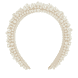 Wide Pearl Headband - Cream