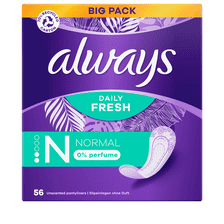 Slipeinlagen Normal ohne Duft Big Pack - 56 Stk.