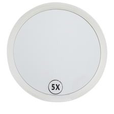 Miroir avec Ventouses - blanc, x5