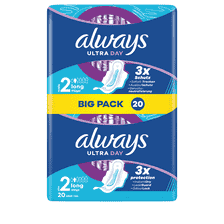 Ultra Serviette Longues Avec Ailes Grand Pack - 20 pcs.