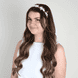 Hairband With Ceramic Flowers & Cut Stones