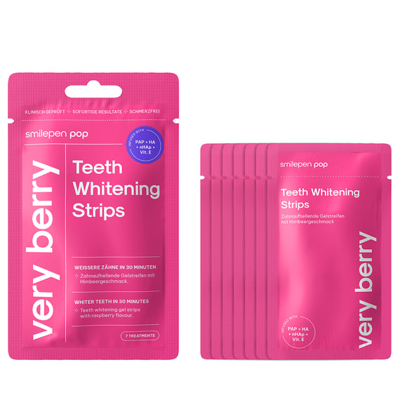 Pop Very Berry Whitening Strips 7x2