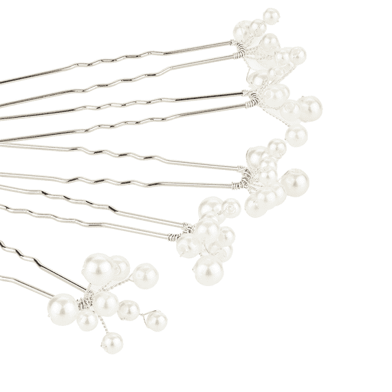 Hair pins with small beads