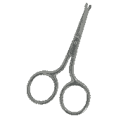 Precision beard scissors