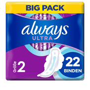 Ultra Sanitary Napkin Long with wings BigPack 22 pieces