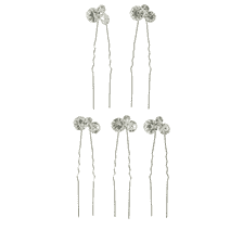 Hairpins With Rhinestones, Set Of 5