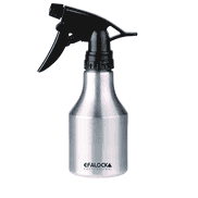 Spray bottle aluminium silver