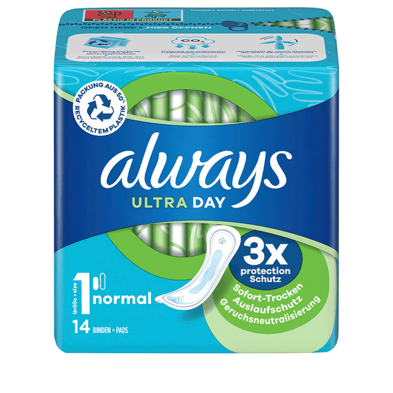 Always Ultra Day Sanitary Towels Pads Size 2 Long Wings, Pack Of 120 Pads For Sale - View #9