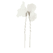 Hairpins With Ceramic Blossoms