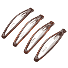Click Clack, epoxy, slimline, tortoise 6 cm, 4 pcs.