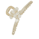 Hair Clip With Small Flowers & Rhinestones