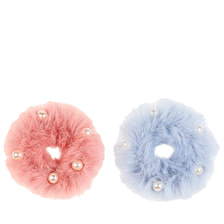 Élastique À Cheveux Tessel – Vieux Rose, Bleu Clair