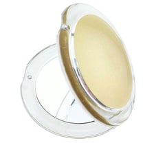 Miroir de poche doré
