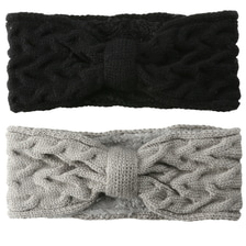 Fascia Capelli Morbida - nero & grigio