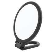 Hand-held & Standing Mirror - black, x1 and x5