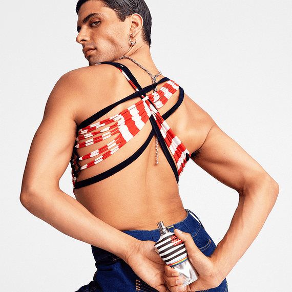 j*a様 jean paul gaultier Homme \"stripe ja JEAN PAUL GAULTIER HOMME STRIPE PATTERN PASTED SHIRT – THE