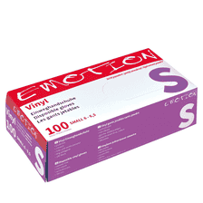 Emotion Gants en vinyle S sans poudre 100 pcs.