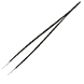 Pincette Professionnelle Soft Touch - pointue, noire