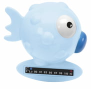 Bath Thermometer Globe Fish - Light Blue