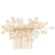 Hair Comb With White Flowers