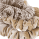 Velvet, corduroy and glitter scrunchie, beige combo