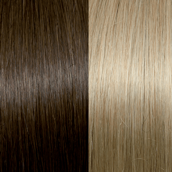 Keratin Hair Extensions 30/35 cm - Meches: 18/24, blond/ash blond