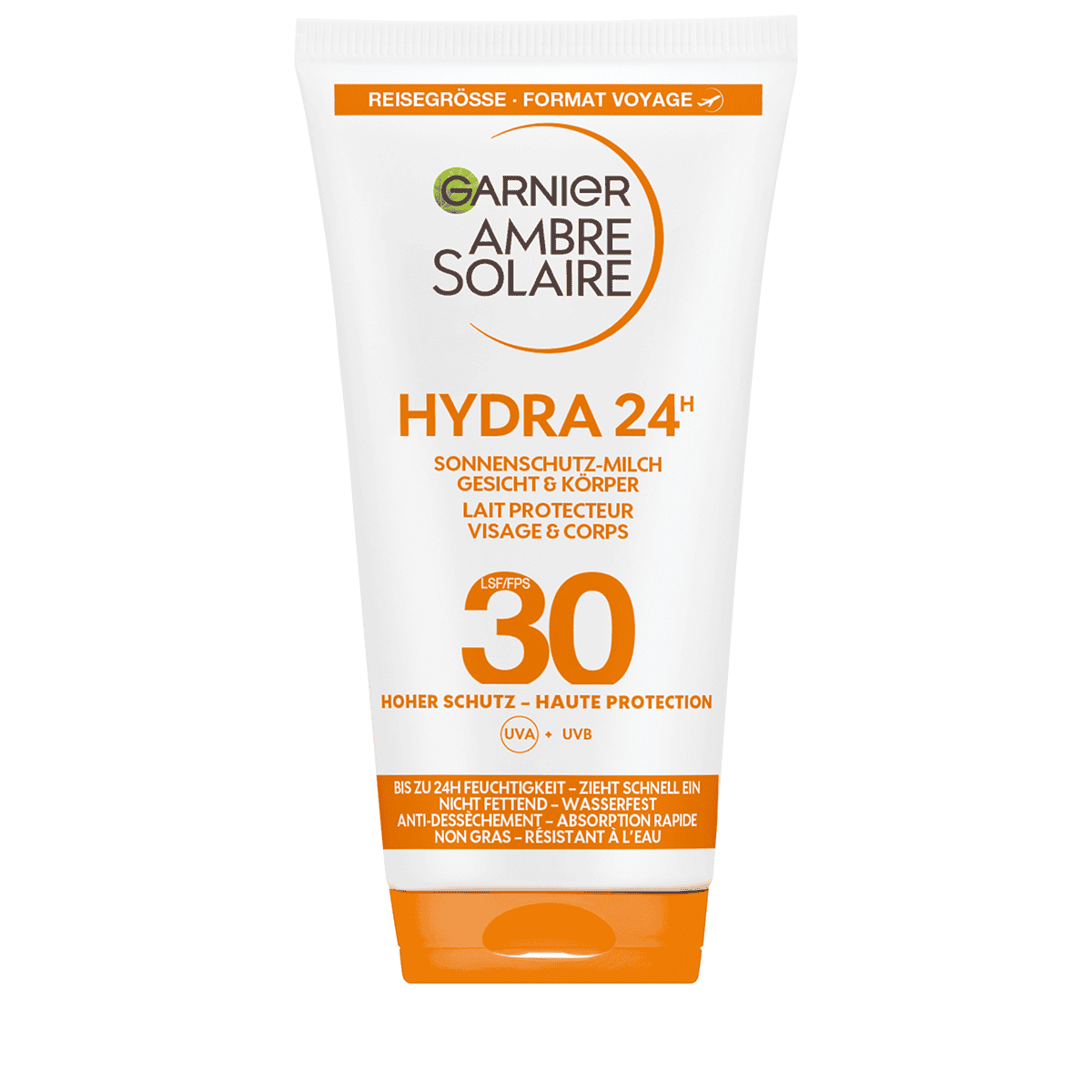 Ambre Solaire Hydra 24h Sonnenschutz Milch Garnier • Hydra 24h Sonnenschutz-Milch LSF 30 • haar-shop.ch
