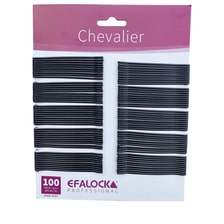 Chevalier clip per capelli 7 cm Nero 100 pz.