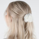 Scrunchies E Clip Per Capelli In Finta Pelliccia - bianco, sabbia e beige