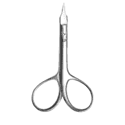 Nail scissors straight design from France