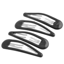 Click Clack, epoxy, triangular, black, 5 cm, 4 pcs.