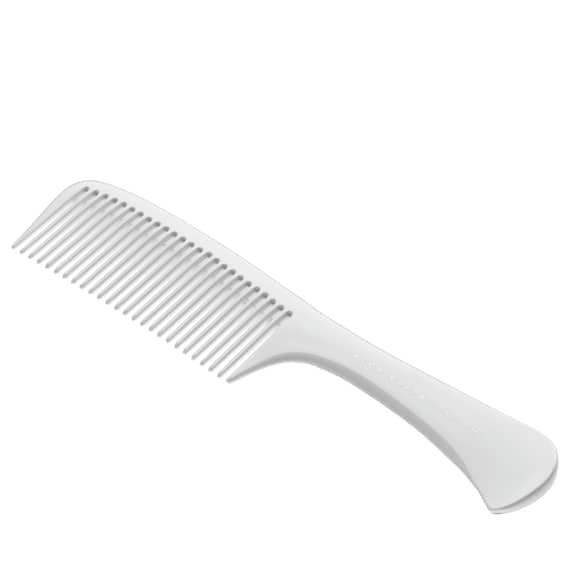 White Comb Handle Medium Teeth 22.5 cm