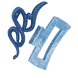 Fashion Hair Clip – Blue