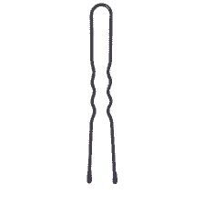Épingles À Cheveux Ondulées, En U Avec Gouttes D'époxy, 45 mm, 50 Pcs. – Noir